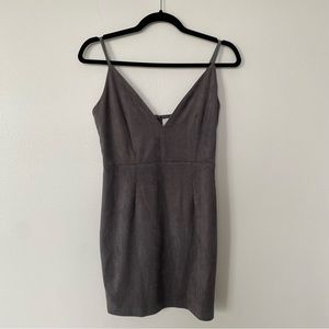 ALOT Gray Suede Mini Dress
